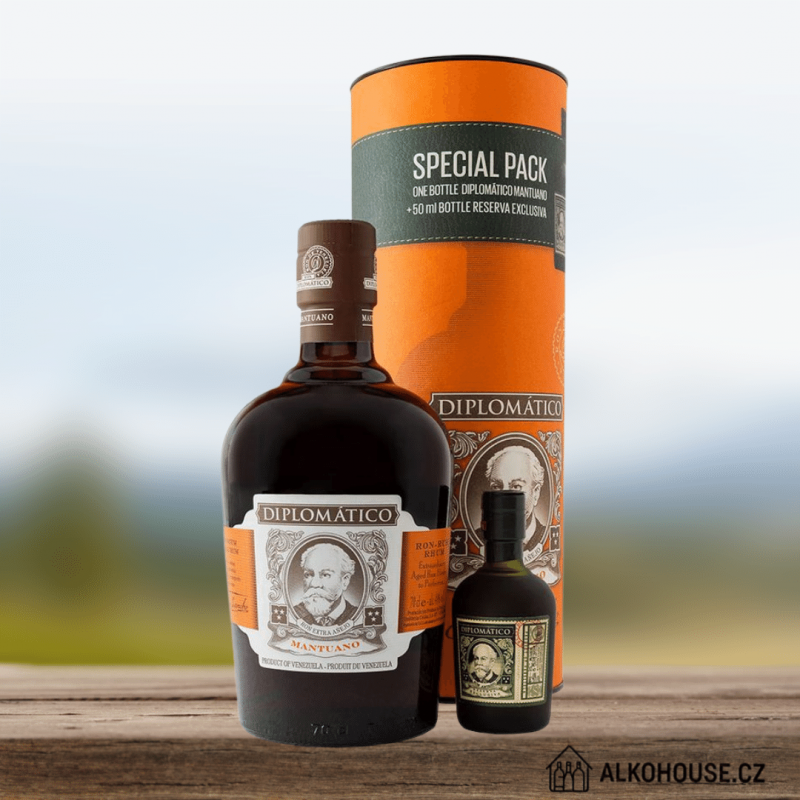 Diplomático Mantuano  tuba + miniatura | Alkohouse.cz